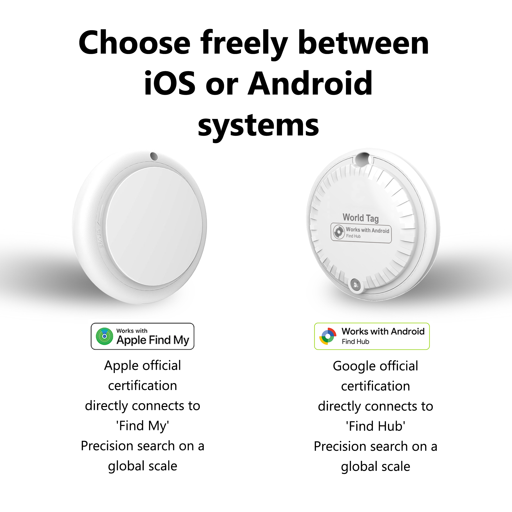 Reflective Tracker Collar - Anti-Lost, Waterproof, Apple Find My & Google Find Hub, 1-Year Battery